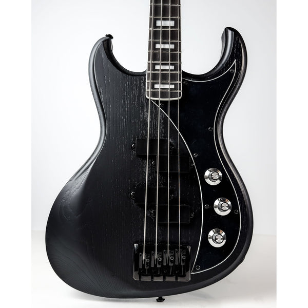 Gnarwhal DE Bass - Blacked Out Swamp Ash — black